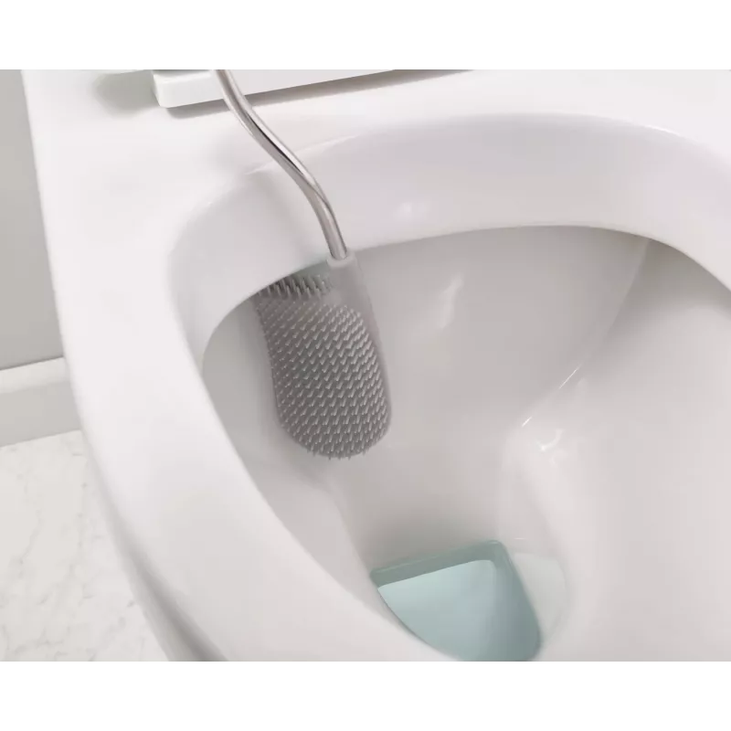 Joseph Joseph Flex wc-harjasarja ja teline, vaaleanharmaa