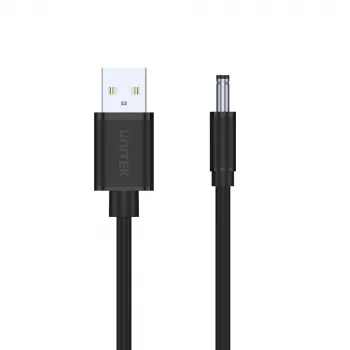 UNITEK USB-DC 3,5x1,35 mm virtakaapeli 5V 2A 1,5 m musta