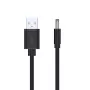 UNITEK USB-DC 3,5x1,35 mm virtakaapeli 5V 2A 1,5 m musta