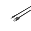 UNITEK USB-DC 3,5x1,35 mm virtakaapeli 5V 2A 1,5 m musta