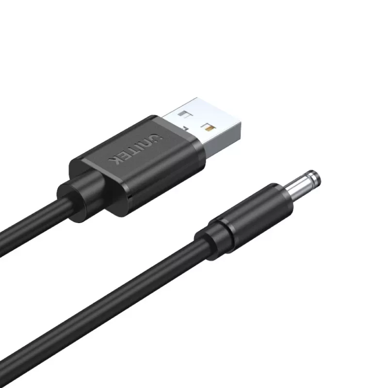 UNITEK USB-DC 3,5x1,35 mm virtakaapeli 5V 2A 1,5 m musta