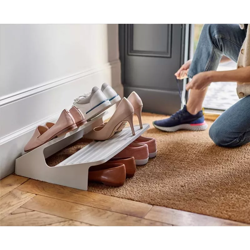 Joseph Joseph Shoe-In suuri tilaa säästävä kenkäteline ecru