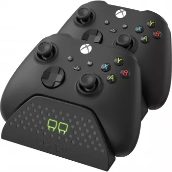 Venom Twin telakointiasema Xbox Series X|S ja Xbox One - kahden ohjaimen lataustelakka 2x NiMH 850 mAh akulla - LED-ilmaisimet - musta