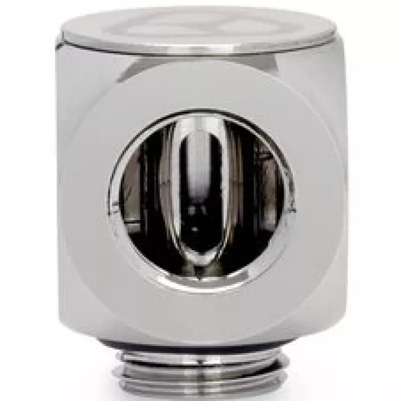 Thermal Grizzly DeltaMate Rotary 90° adapteri G1/4 inch - kiiltävä nikkeli