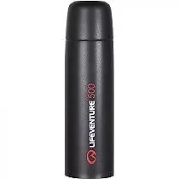 Lifeventure TiV tyhjiöeristetty titaanipullo, 500 ml, tummanharmaa