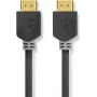 Nedis High Speed HDMI-kaapeli Ethernetillä 5,00 m antrasiitti 4K@60Hz ARC 18 Gbps