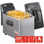 FRITEL TURBO SF rasvakeitin 4L 2800W antrasiitti metalli/hopea
