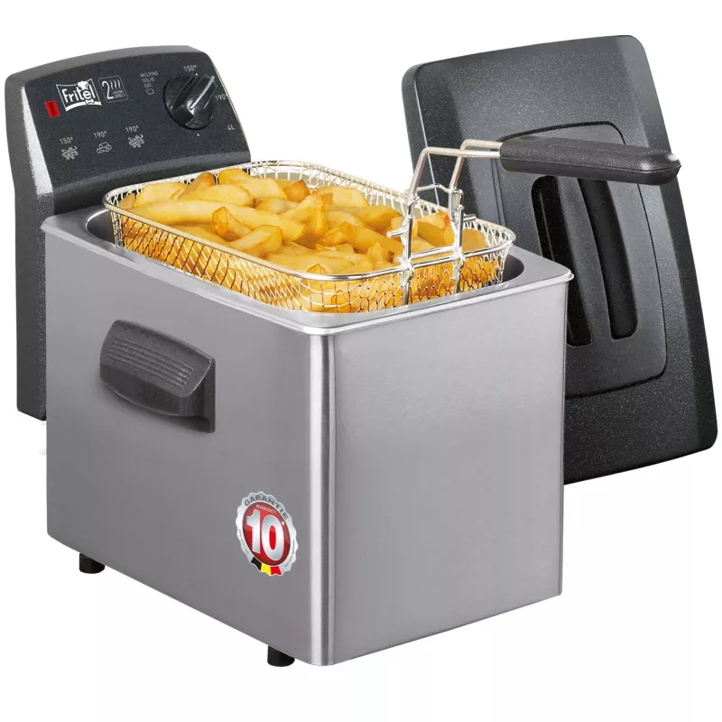FRITEL TURBO SF rasvakeitin 4L 2800W antrasiitti metalli/hopea