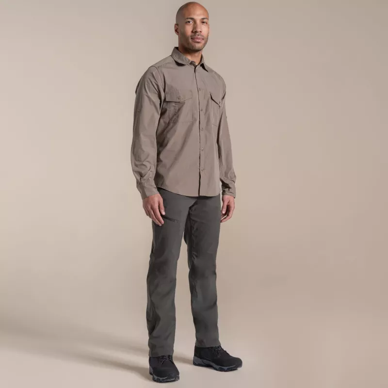Craghoppers Kiwi II pitkähihainen paita miehille Pebble XL