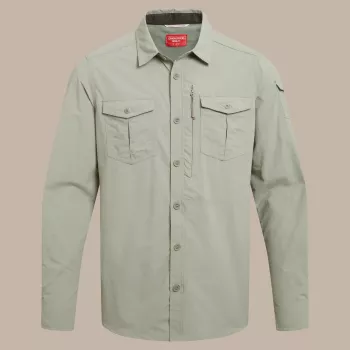 Craghoppers NosiLife Adventure LS Shirt III - miesten matkapaita, Bay Leaf, Medium