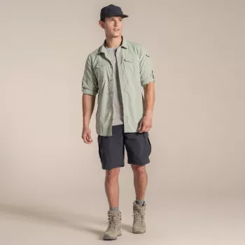 Craghoppers NosiLife Adventure LS Shirt III - miesten matkapaita, Bay Leaf, Medium