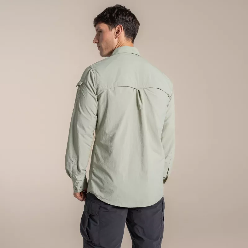 Craghoppers NosiLife Adventure LS Shirt III - miesten matkapaita, Bay Leaf, Medium