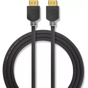 Nedis High Speed HDMI-kaapeli Ethernetillä - 4K@60Hz, ARC, 18 Gbps, 1,00 m, antrasiitti