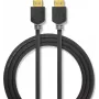 Nedis High Speed HDMI-kaapeli Ethernetillä - 4K@60Hz, ARC, 18 Gbps, 1,00 m, antrasiitti