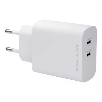 dbramante1928 re-charge 45W Dual-USB-C-PD seinälaturi - valkoinen (EU)