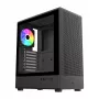 FSP/Fortron M221-BA Mid-Tower-kotelo, karkaistu lasi, musta