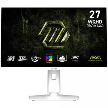 MSI MAG274QRFWDEX32 27 tuuman WQHD Rapid IPS pelinäyttö, 180Hz, 1ms, Quantum Dot, KVM, USB-C