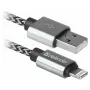 Defender USB-A - Lightning -kaapeli 1,0m 2,1A valkoinen