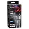 Defender USB-A - Lightning -kaapeli 1,0m 2,1A valkoinen