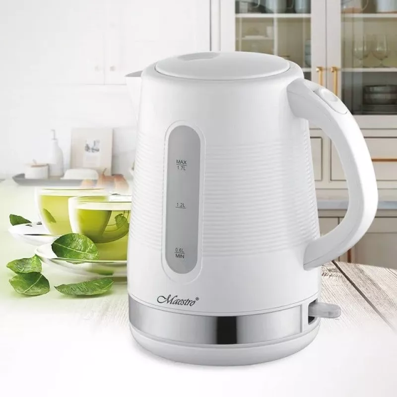 Maestro MR-035-WHITE vedenkeitin 1,7L 2200W valkoinen muovi