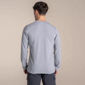 Craghoppers NosiLife Abel pitkähihainen paita - Soft Grey Marl, koko L