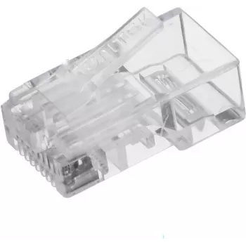UNITEK RJ45-modulaariliitin (8P8C) Cat.6, 100 kpl, läpinäkyvä