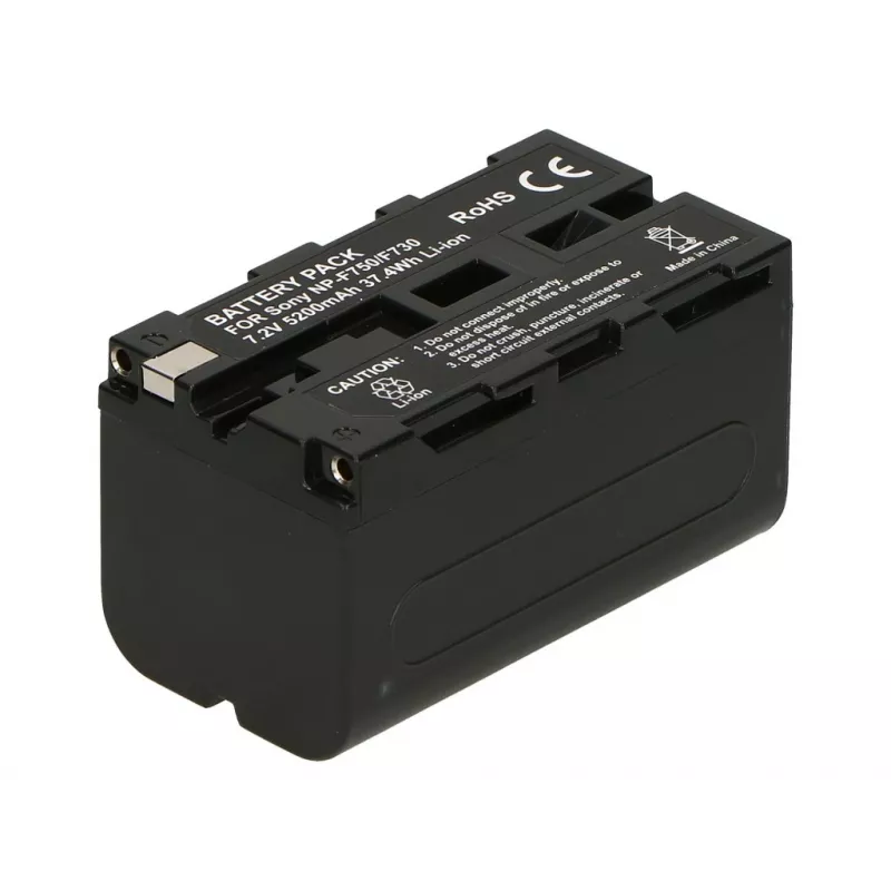 2-POWER videokamera-akku 7,4V 5200mAh Sony NP-F730 InfoLithium L