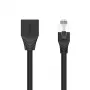 UNITEK Cat6 UTP RJ45 jatkokaapeli M-F 5m musta