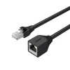 UNITEK Cat6 UTP RJ45 jatkokaapeli M-F 5m musta
