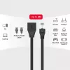 UNITEK Cat6 UTP RJ45 jatkokaapeli M-F 5m musta