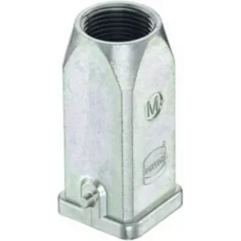 HARTING Han 3EMC kaapeliläpivientikotelo, kaapelin sisäänvienti ylhäältä, 2 tappia, M20 (19620031440)