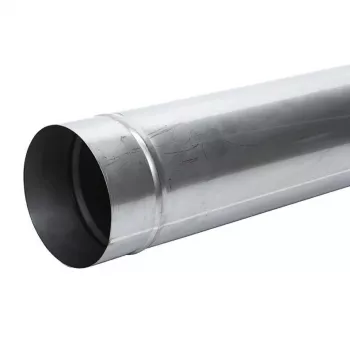 Savupiippuputki halkaisija 160 mm, 1 m, musta teräs, yksiseinäinen, korkea lämpötila