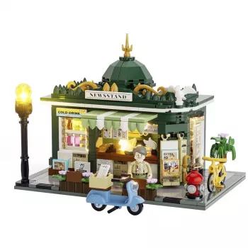 LUMIBRICKS F9023 vapaasti seisova aikakauslehtiteline terästä, musta jauhemaalattu, yksi lokero