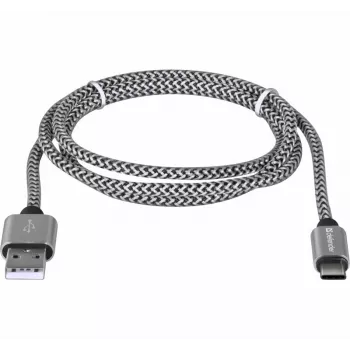 Defender USB-A - USB-C kaapeli 1,0 m 2,1 A valkoinen