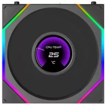 Lian Li UNI FAN TL120 LCD FLEX Wireless ARGB 120mm tuuletin - musta