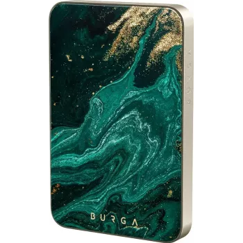 Burga magneettinen 5000 mAh varavirtalähde Emerald Pool Gold