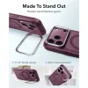 ESR Classic Hybrid Kickstand MagSafe -kotelo iPhone 17 Pro / 18 Pro - mattapintainen tummanpunainen