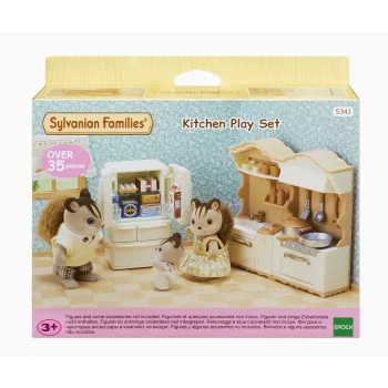 Sylvanian Families maalaistalon keittiö jääkaapilla - nukkekodin kalustesarja
