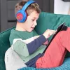 PowerLocus Bobo Kids langattomat kuulokkeet, LED, AUX, sininen/punainen