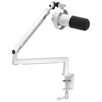 FIFINE T688W dynaaminen mikrofoni puomivarrellla, USB/XLR, valkoinen
