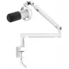FIFINE T688W dynaaminen mikrofoni puomivarrellla, USB/XLR, valkoinen