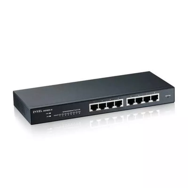 DSIT Zyxel GS1900 Smart Managed -kytkin VA-GS-1900-8 - 8-porttinen Gigabit Ethernet