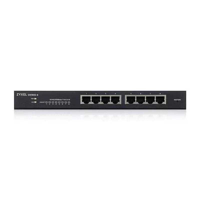 DSIT Zyxel GS1900 Smart Managed -kytkin VA-GS-1900-8 - 8-porttinen Gigabit Ethernet