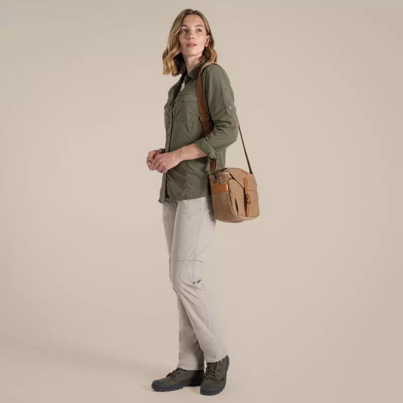 Craghoppers naisten NosiLife Adventure LS Shirt III - Wild Olive - L