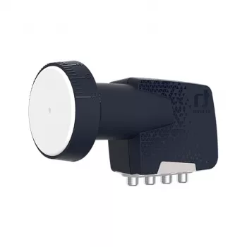 Inverto Quad Premium yleis-LNB-konvertteri - 4 lähtöä, 0,2 dB kohinaluku, 40 mm syöttötorvi, musta