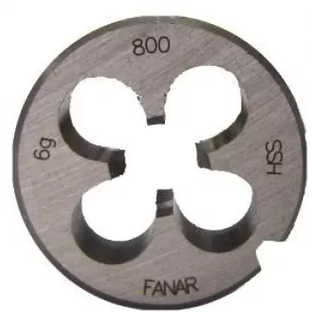 FANAR pyöreä kierteitysleuka M27 x 2,00 mm HSS800 DIN 22568