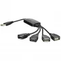 AKYGA AK-AD-13 USB 2.0 4-porttinen keskitin, musta