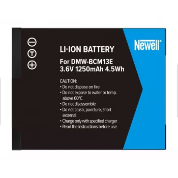 Newell vara-akku Panasonic DMW-BCM13E (Li-ion, 3,6V, 1250mAh, 4,5Wh)