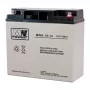 MPL POWER ELEKTRO MPL MW POWER MWS 18-12 UPS-akku lyijyhappoakku VRLA AGM huoltovapaa 12 V 18 Ah musta, harmaa