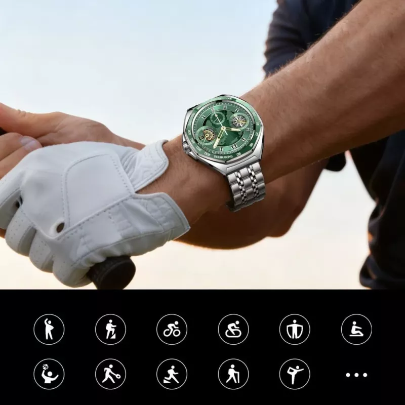 JOYROOM Venture Series JR-FV2 Pro AMOLED 1,43 tuuman 5 ATM älykello Bluetooth-puheluilla - hopea